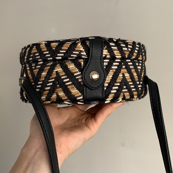 Lionel “Javanna” Rattan Circle Crossbody Bag - Picture 9 of 14